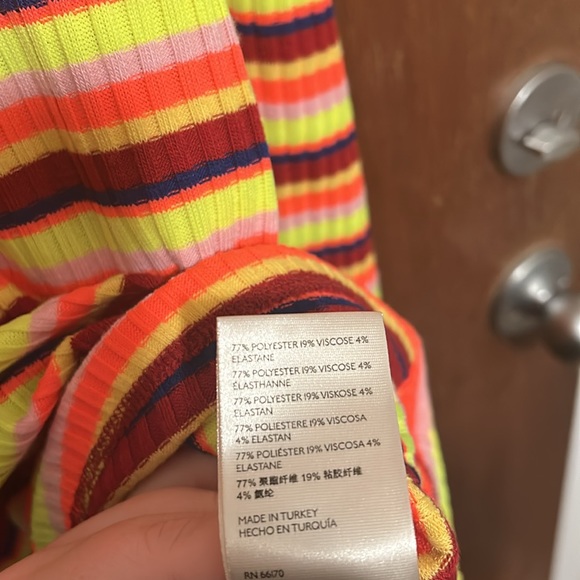 NWT Anthropologie Retro Striped Turtleneck Long Sleeve - Picture 10 of 11